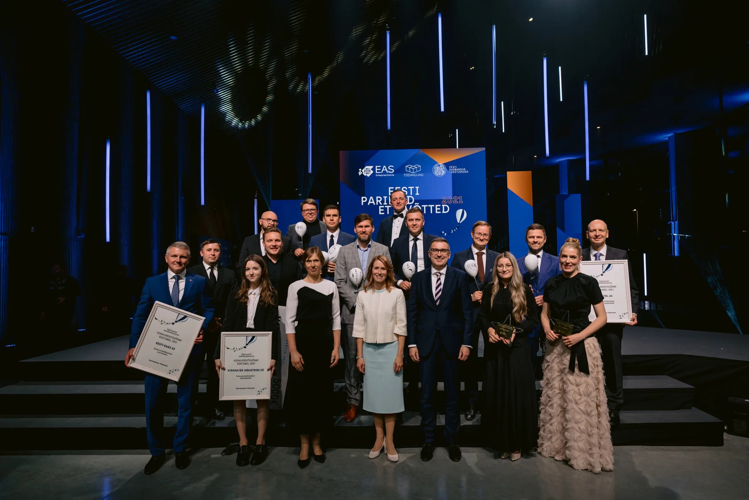 Galardonados en la ceremonia Estonian Best Companies 2021